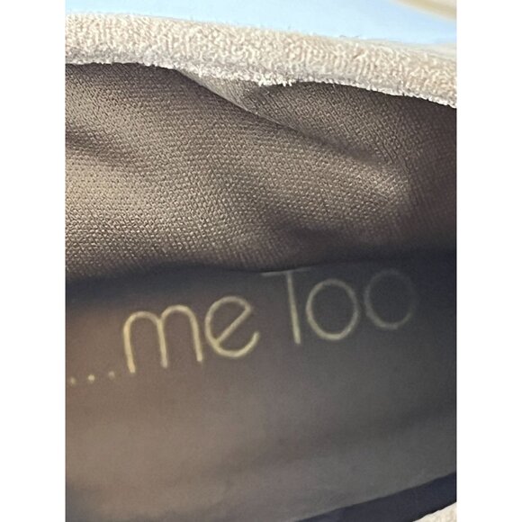 Me Too Women’s Booties Size 8.5 Tan Faux Suede Block Heel Ankle Boots - Picture 7 of 12